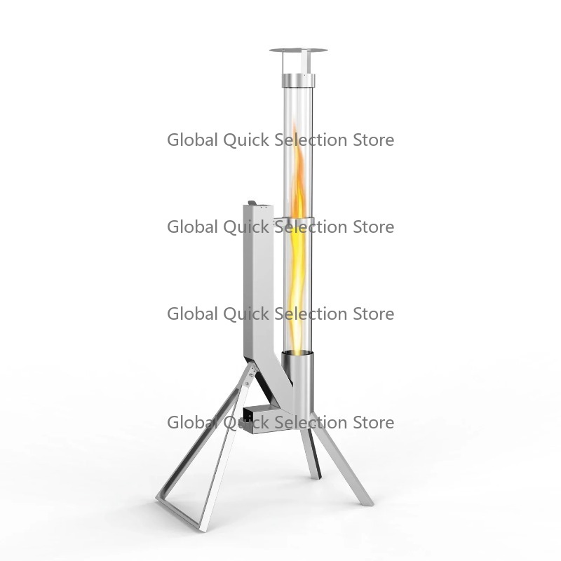 Outdoor Camping Stove - موقد خارجي يعمل بالحبيبات من الفولاذ