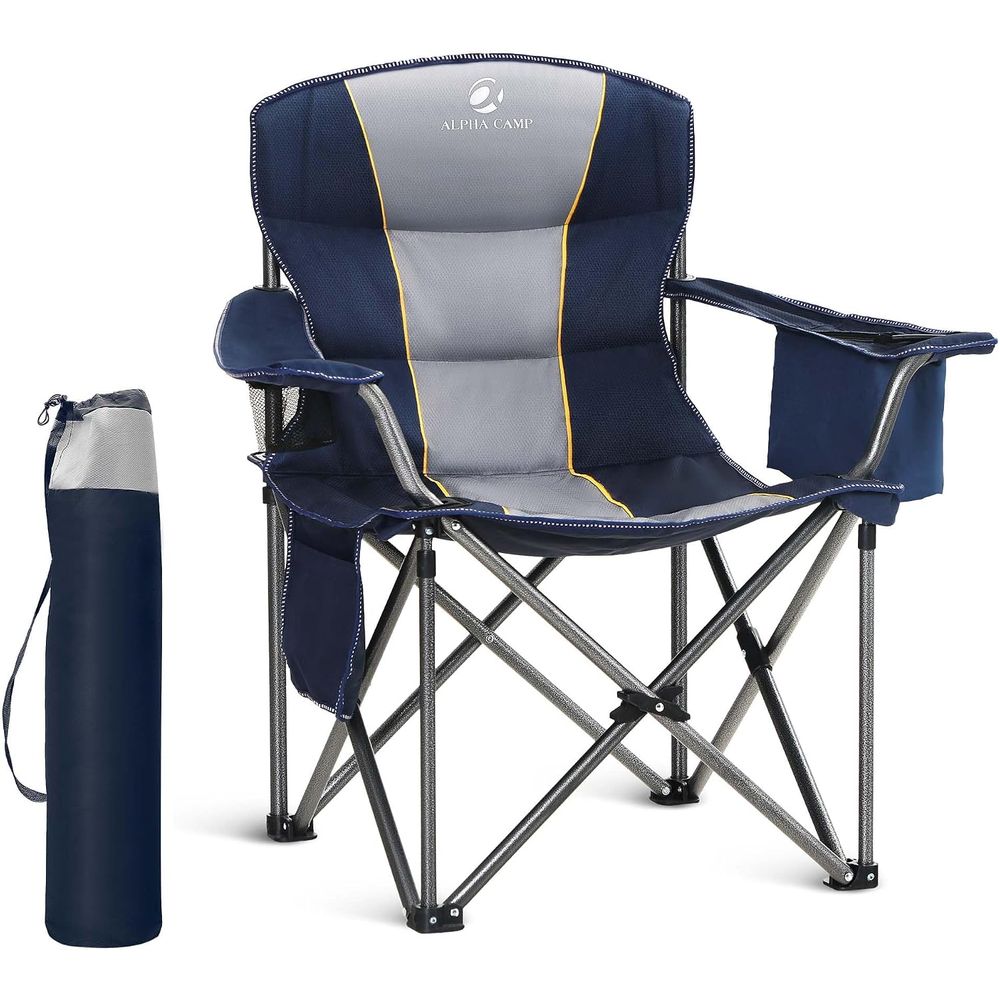 Outdoor Oversized Camping Chair - كرسي تخييم كبير الحجم مبطن وقوي