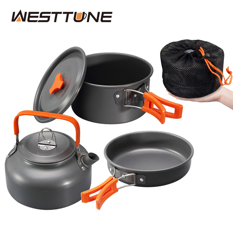 Outdoor Camping Dining Set - WESTTUNE التخييم طقم حلل استانلس ستيل