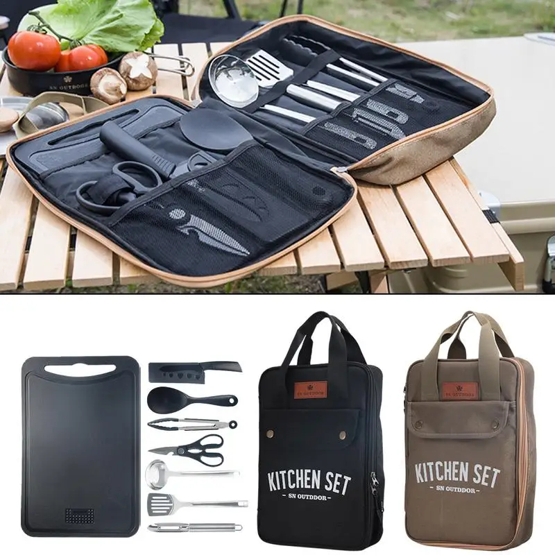 Outdoor Camping Dining Set - طقم أدوات طهي للتخييم مكون من