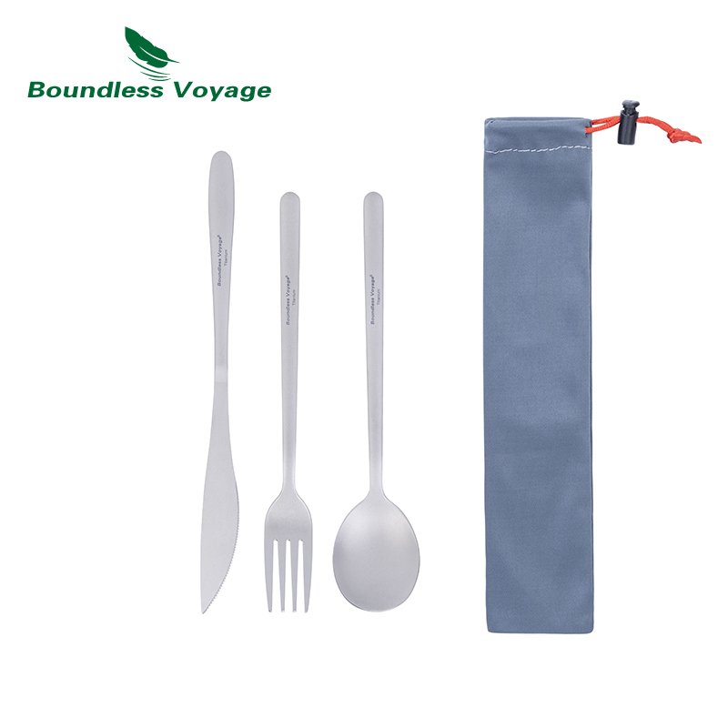 Outdoor Camping Dining Set - رحلة بلا حدود-طقم عشاء من التيتانيوم