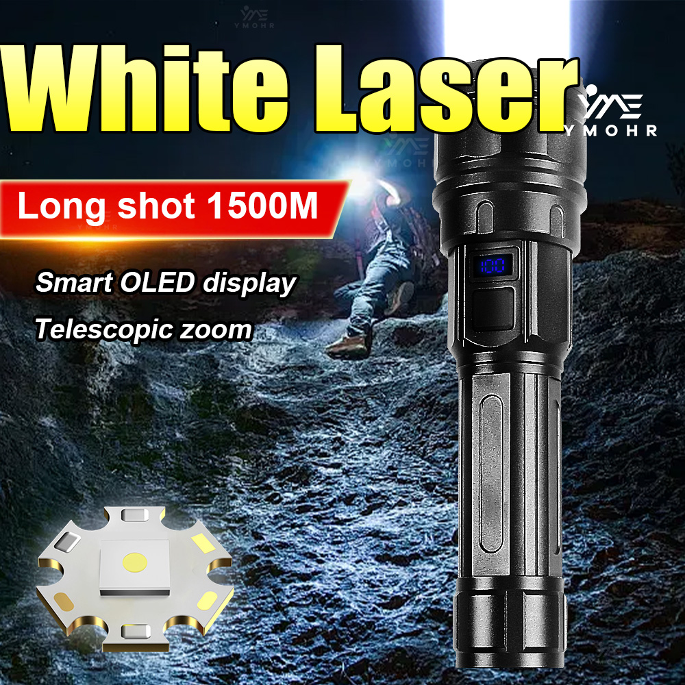 Outdoor Camping Lampe - مصباح يدوي ليزر أبيض عالي القوة