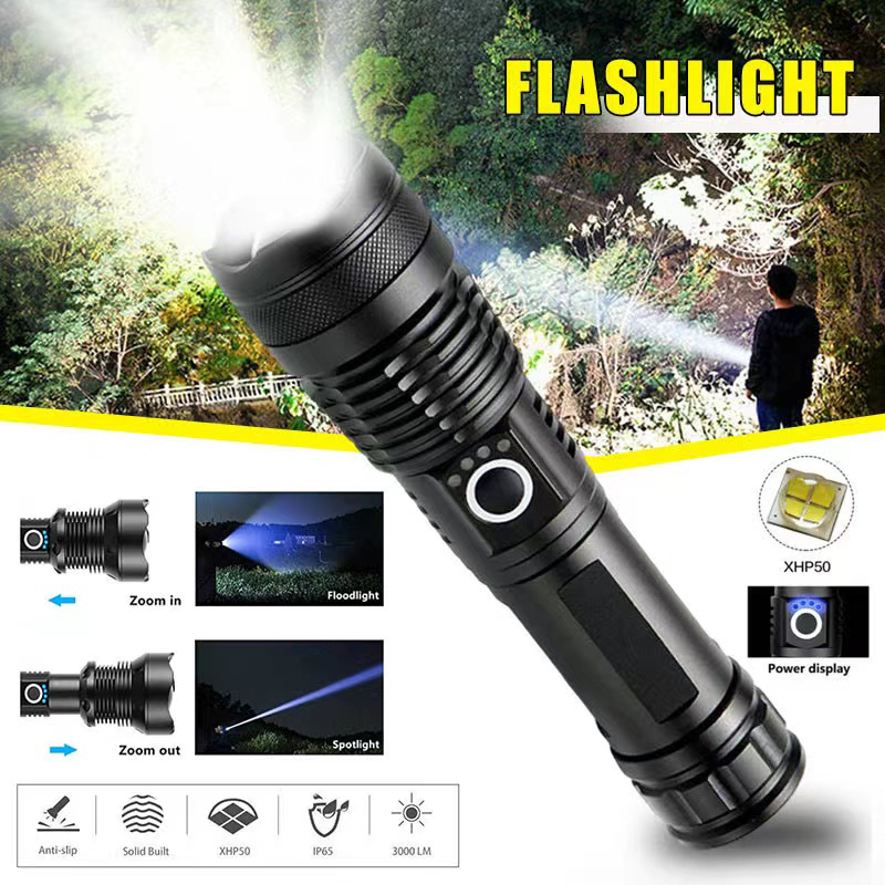 Outdoor Camping Lampe - عالية الطاقة XHP70 مصباح ليد جيب