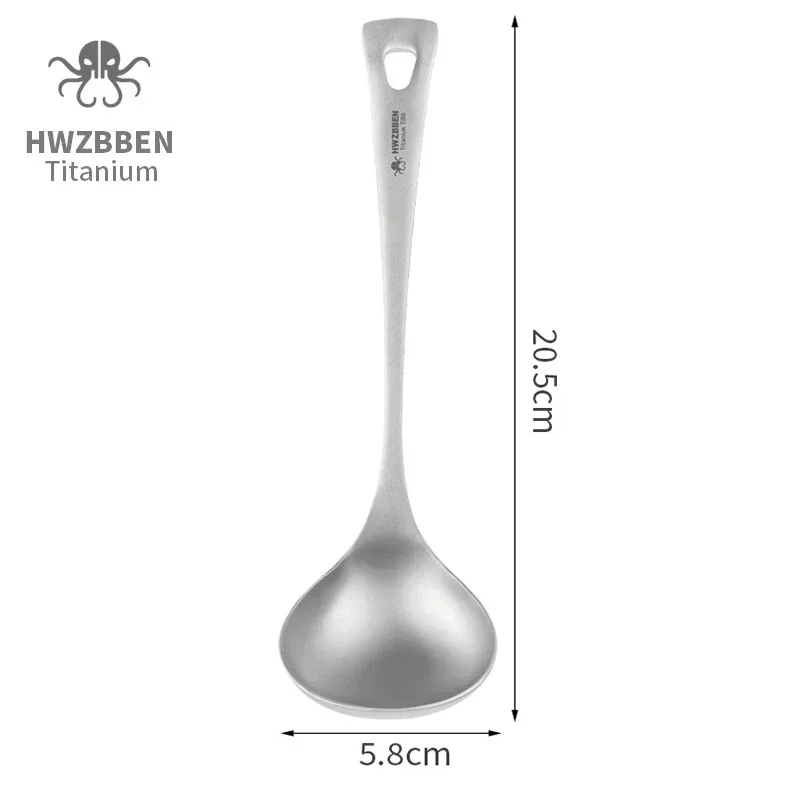 HWZBBEN-ملاعق حساء التيتانيوم  - مراجعة Outdoor Camping Dining Set وسعره