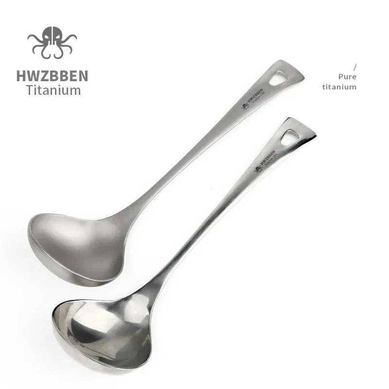 HWZBBEN-ملاعق حساء التيتانيوم  - مراجعة Outdoor Camping Dining Set وسعره