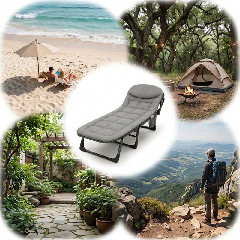 كرسي استرخاء محمول قابل للطي،  - مراجعة Outdoor Oversized Camping Chair وسعره