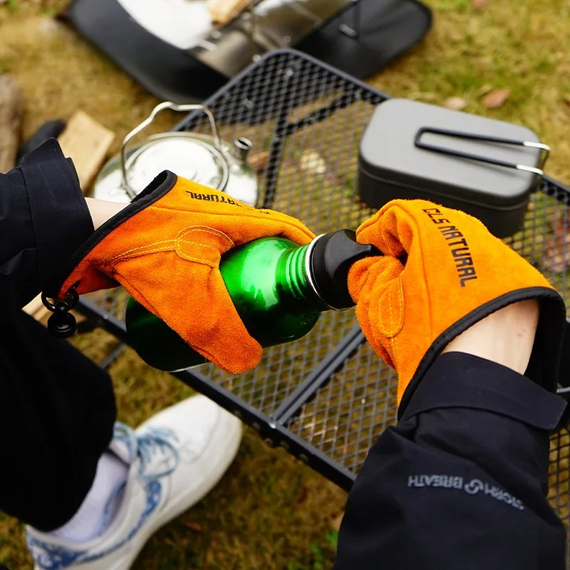 قفازات شواء مقاومة للحرارة من  - مراجعة Outdoor Camping Tools وسعره