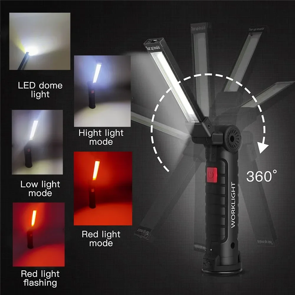 المحمولة COB مصباح ليد جيب USB - مراجعة Outdoor Camping Lampe وسعره
