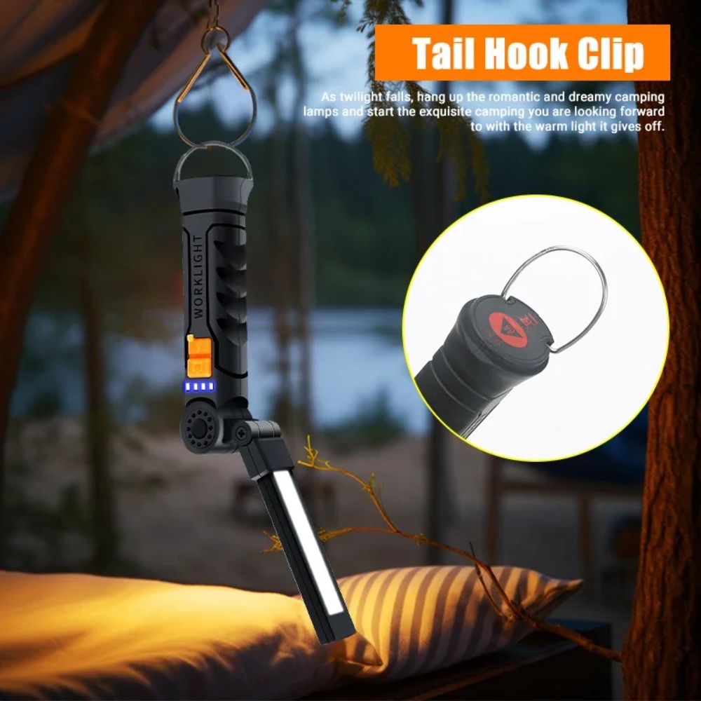 مصباح يدوي COB LED محمول USB ق - مراجعة Outdoor Camping Lampe وسعره