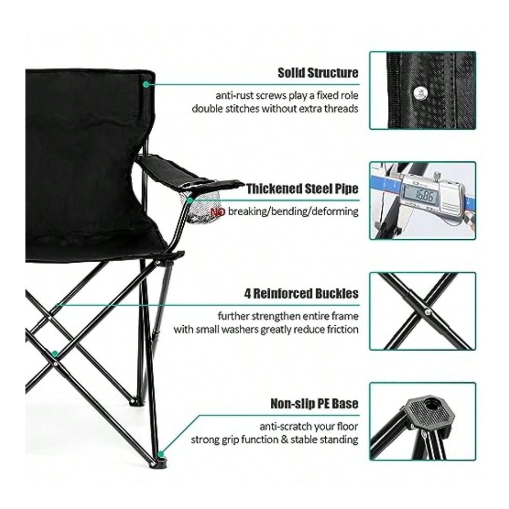 كرسي، كرسي حديقة كبير الحجم قا - مراجعة Outdoor Oversized Camping Chair وسعره