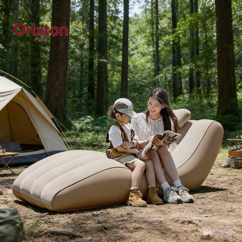 كرسي استرخاء محمول ذاتي النفخ  - مراجعة Outdoor Camping Lounge Chairs وسعره
