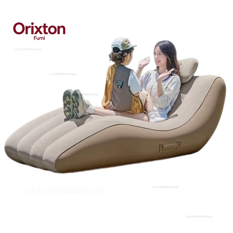 كرسي استرخاء محمول ذاتي النفخ  - مراجعة Outdoor Camping Lounge Chairs وسعره