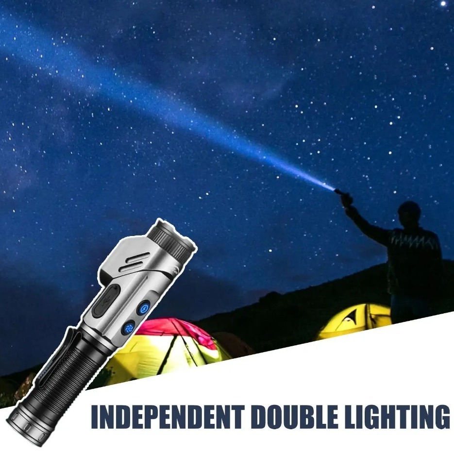مصباح يدوي LED صغير قوي 90 ° م - مراجعة Outdoor Camping Lampe وسعره