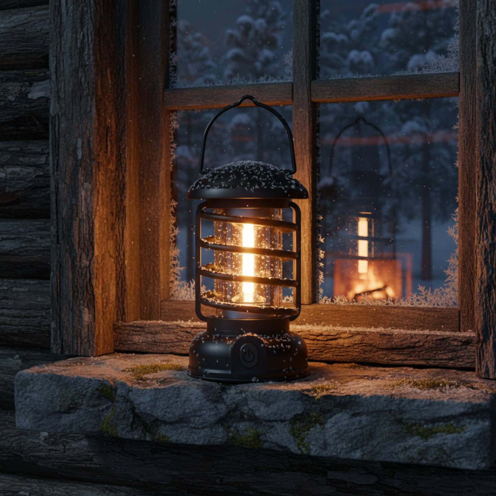 فانوس تخييم بتصميم عتيق مع مصد - مراجعة Outdoor Camping Lampe وسعره