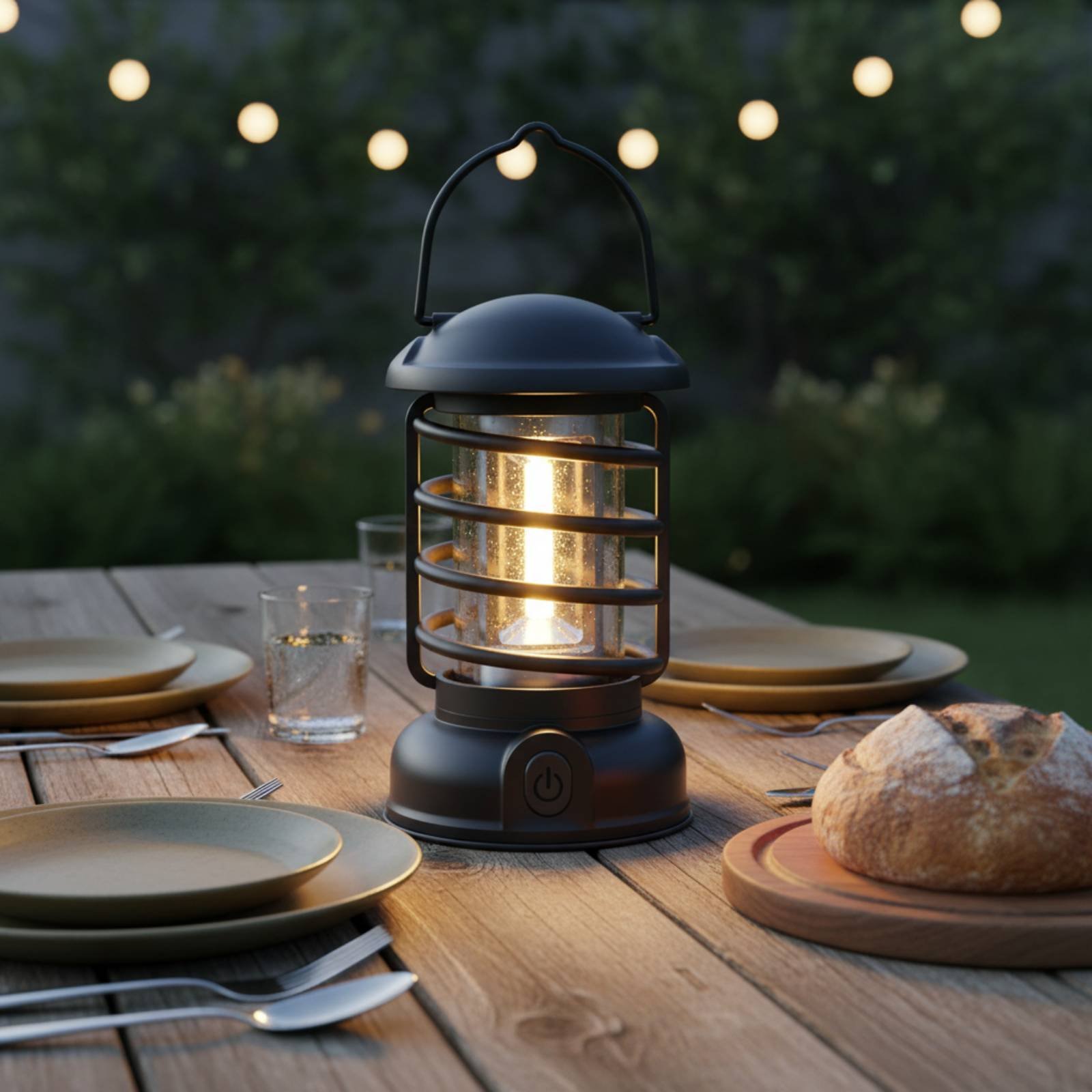 فانوس تخييم بتصميم عتيق مع مصد - مراجعة Outdoor Camping Lampe وسعره