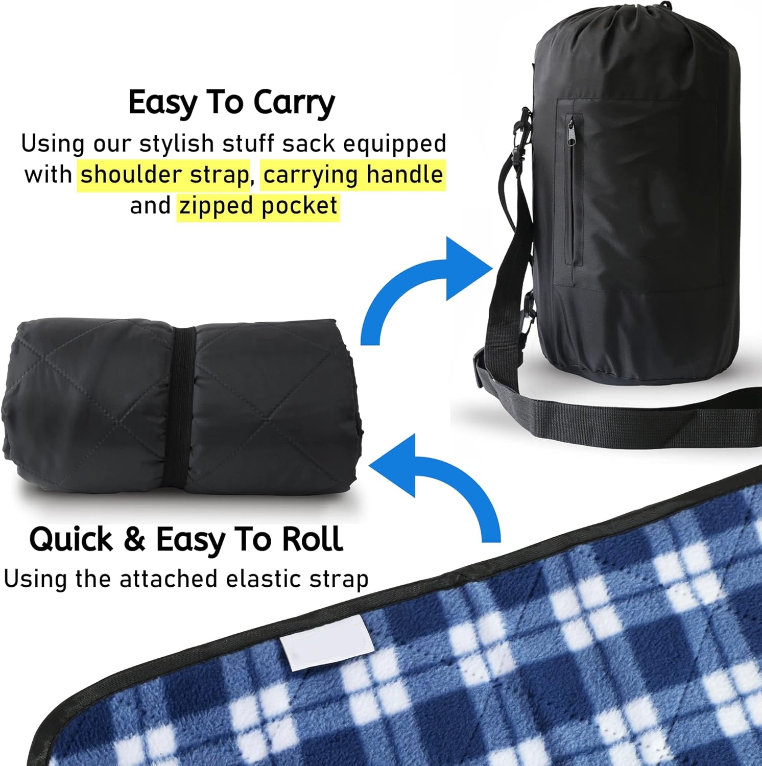 بطانية كبيرة مقاومة للماء للاس - مراجعة Outdoor Camping Quilt وسعره