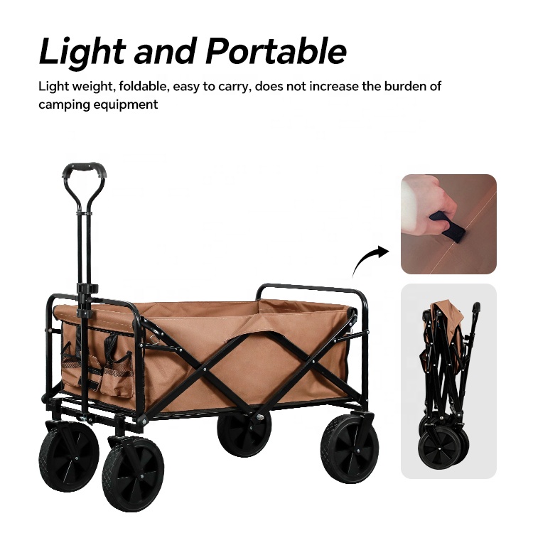 عربة صيد قابلة للطي من HOMFUL، - مراجعة Outdoor Camping Wagon وسعره