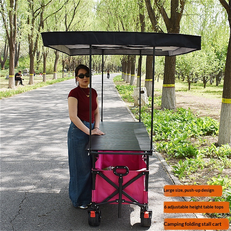 عربة قابلة للطي ذات عجلات عريض - مراجعة Outdoor Camping Wagon وسعره