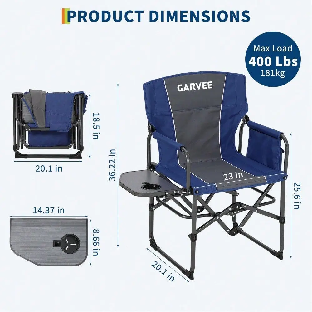 كرسي تخييم كبير الحجم، كراسي ق - مراجعة Outdoor Oversized Camping Chair وسعره