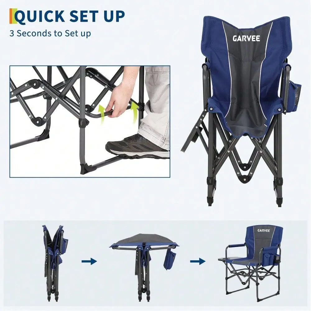 كرسي تخييم كبير الحجم، كراسي ق - مراجعة Outdoor Oversized Camping Chair وسعره