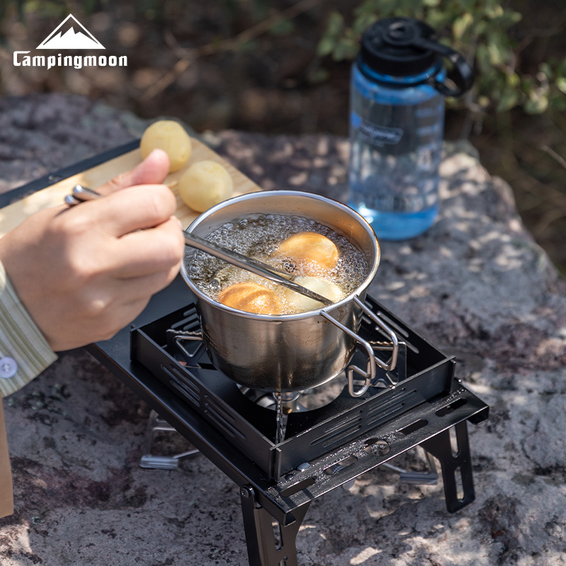 وعاء تخييم محمول من الفولاذ ال - مراجعة Outdoor Camping Dining Set وسعره