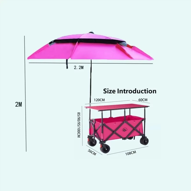 عربة قابلة للطي عالية الجودة س - مراجعة Outdoor Camping Wagon وسعره