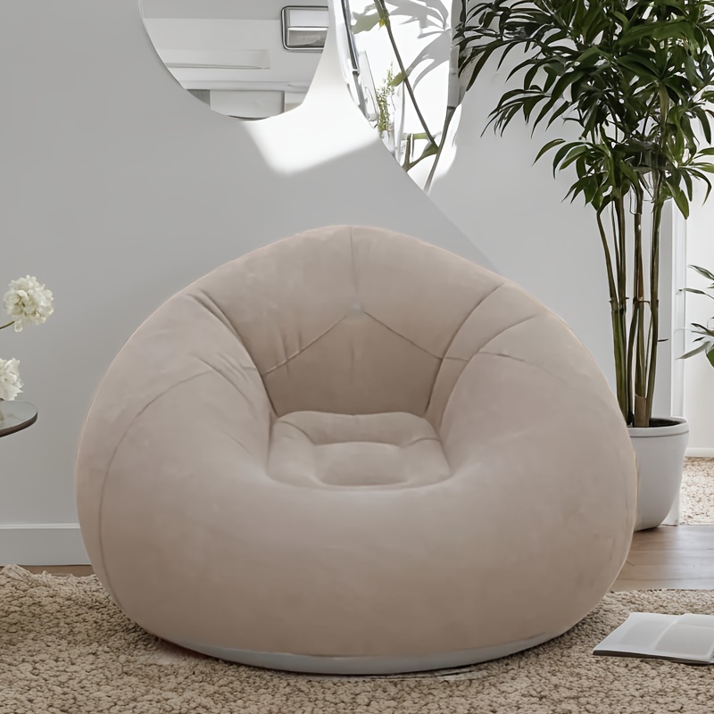 Flocked PVC Inflatable Sofa Ch - مراجعة Outdoor Camping Lounge Chairs وسعره